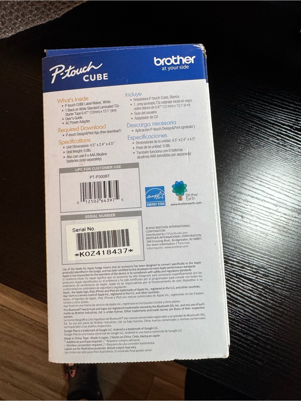 Brother Smartphone Dedicated Label Maker Box - Blue, White - Picture 2 of 4